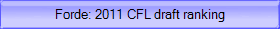 Forde: 2011 CFL draft ranking